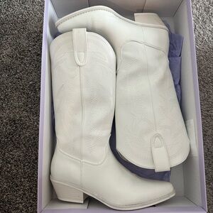 Madden Girl White Cowboy Boots